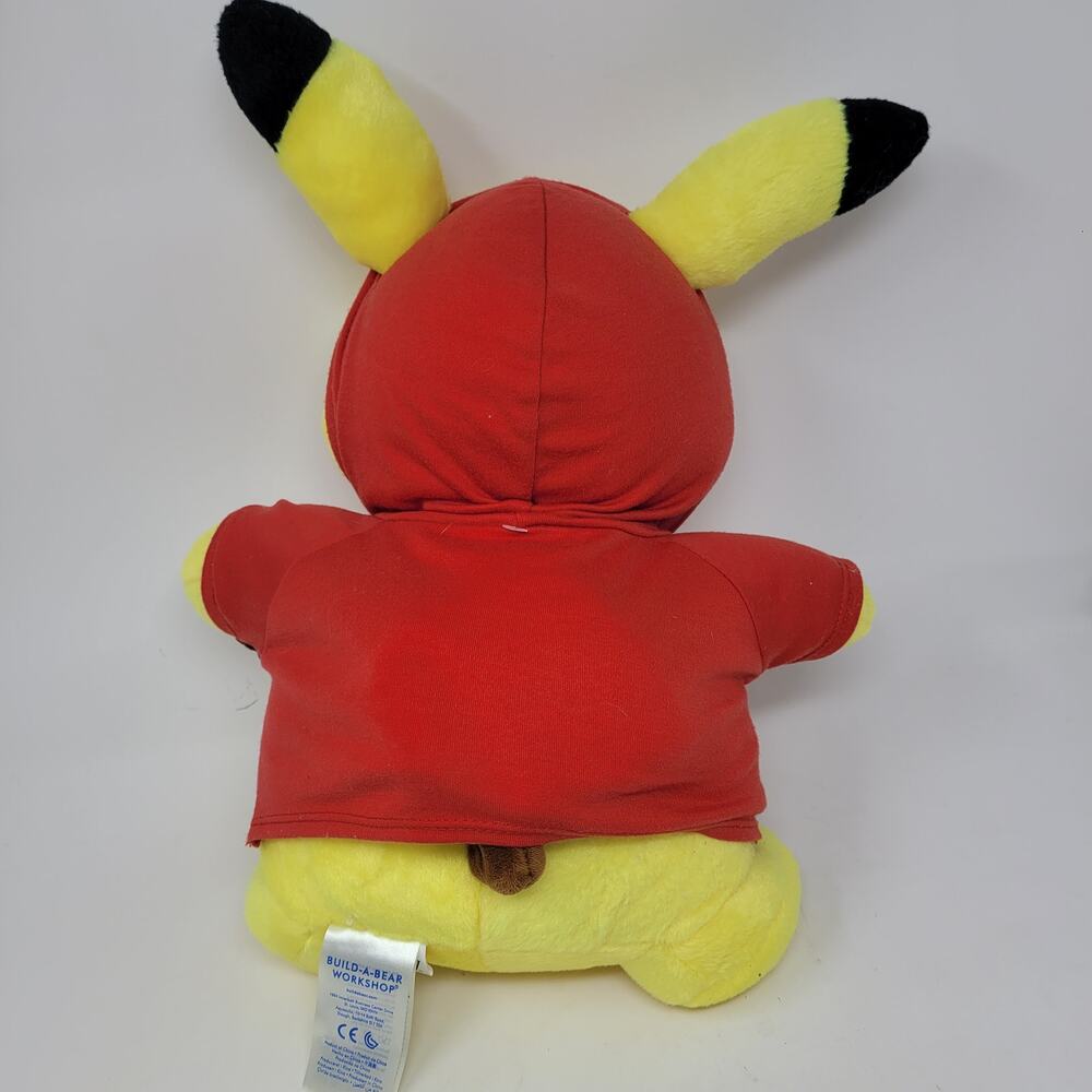 Anniversary 18" Build A Bear Pokemon Pikachu Plush Retired Hoodie WORKING Soundb - Picture 3 of 5
